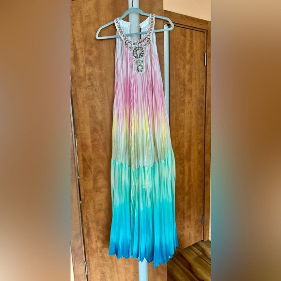 BCBGMAXAZRIA
Rhinestone Collar
Multi Color Maxi Dress - Picture 2 of 8